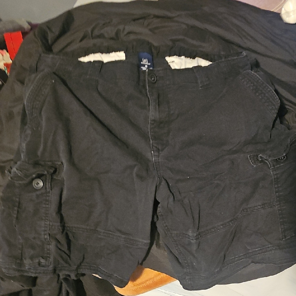 Men's Black Cargo Shorts